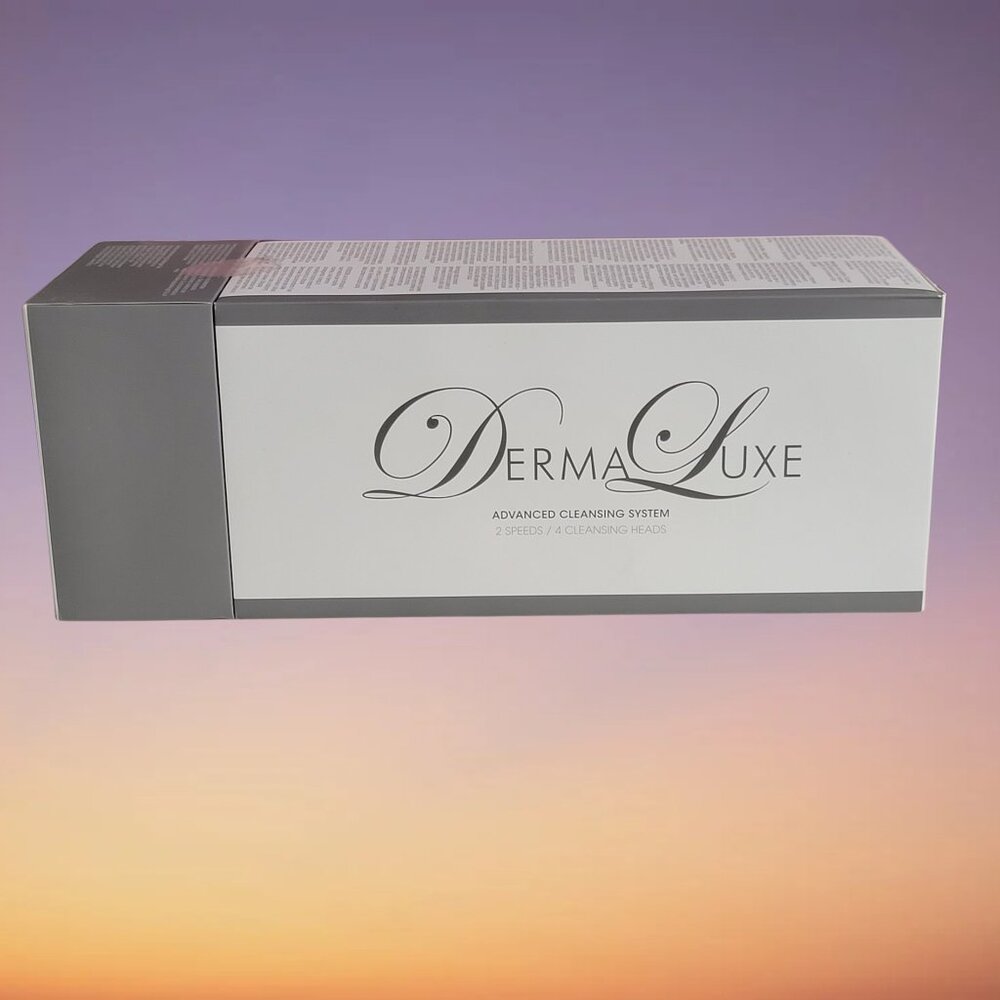 Dermaluxe Skincare Product Box - Gray and White, New in Box